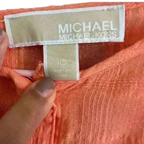 MICHAEL MICHAEL KORS Short-Sleeve Peplum Summer Top - Picture 7 of 9